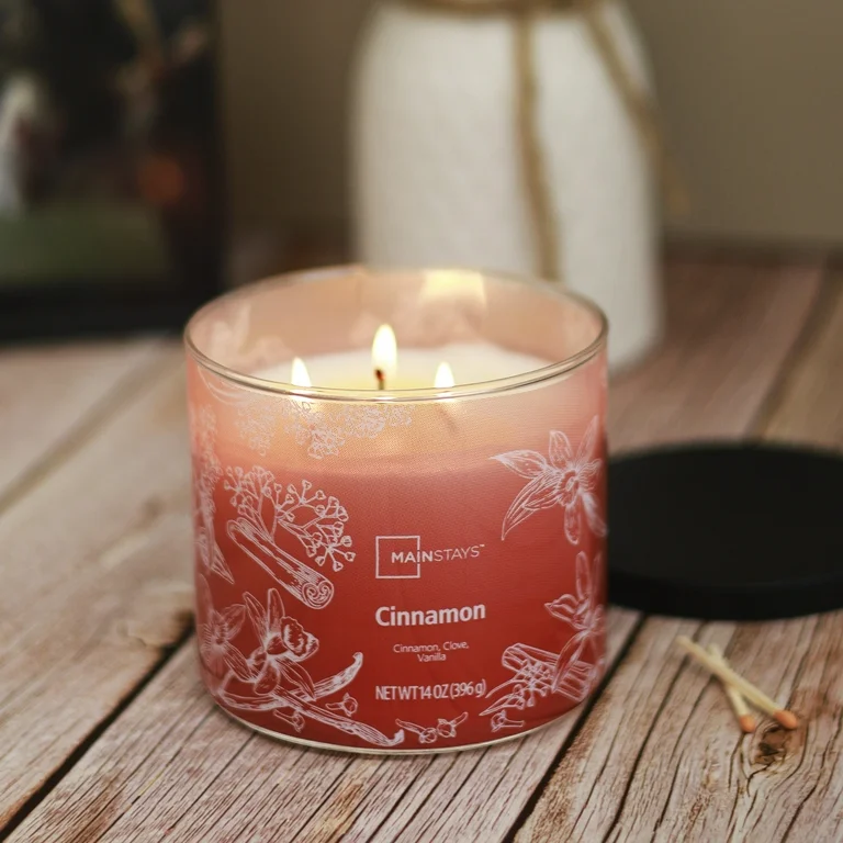 Cinnamon Spiced Vanilla Premium 3-Wick Scented Candle