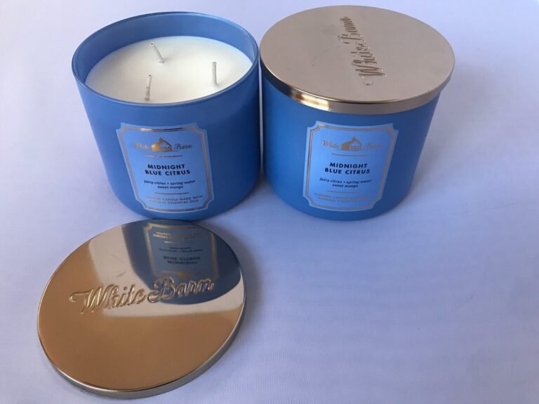 Midnight Blue Citrus Premium 3-Wick Scented Candle Collection