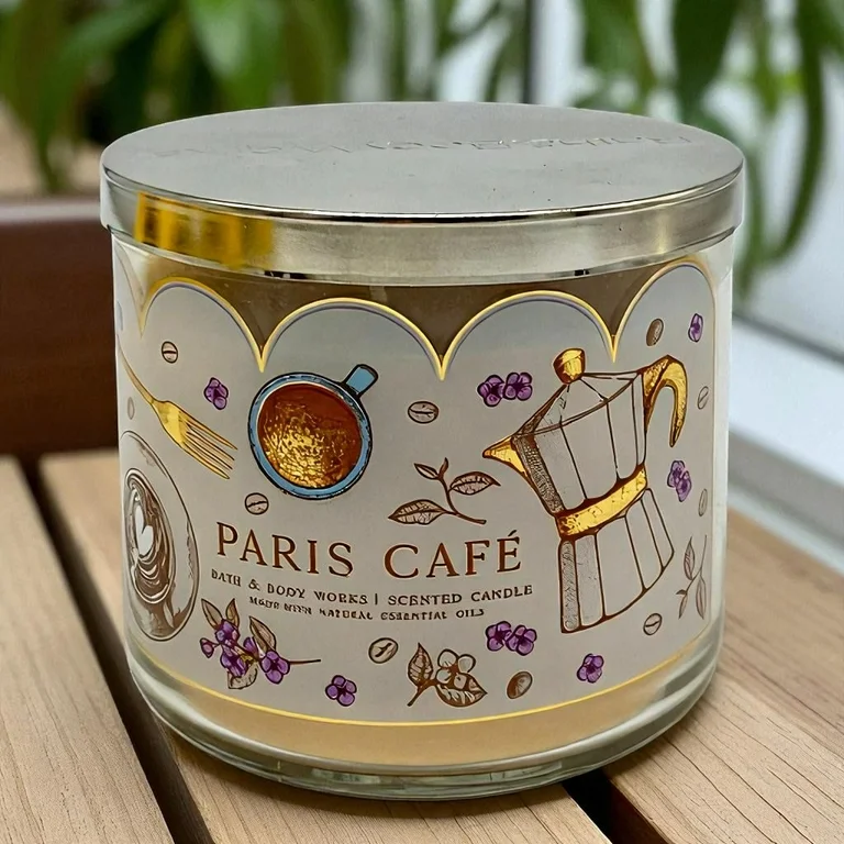 Paris Cafe Candle - Premium 3-Wick Scented Experience
