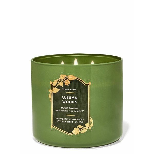 White Barn Autumn Woods Premium 3-Wick Candle