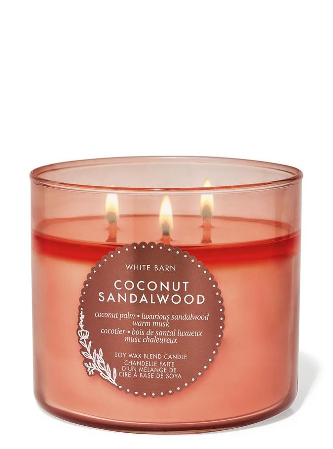 White Barn Coconut Sandalwood Single Wick Candle