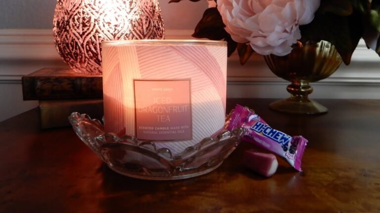 White Barn Iced Dragonfruit Tea Candle - Premium 3-Wick Scented Experience