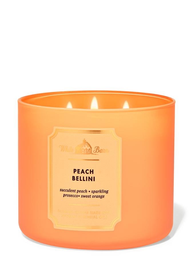 White Barn Peach Bellini 3-Wick Candle