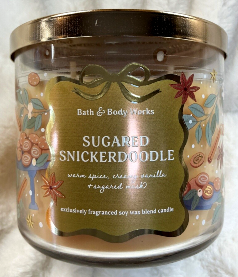 Sugared Snickerdoodle Candle: Premium 3-Wick Scented Experience