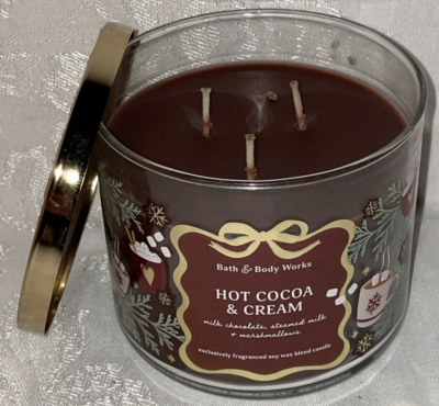 Hot Cocoa and Cream Candle: Premium 3-Wick Scented Candle Experience