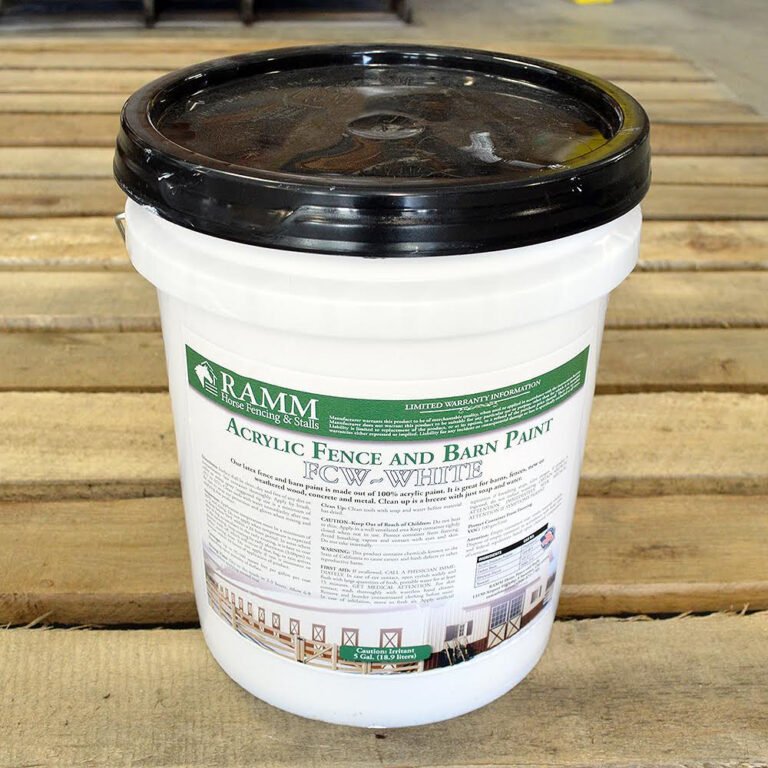 White Barn and Fence Paint - Exterior Paint Solutions