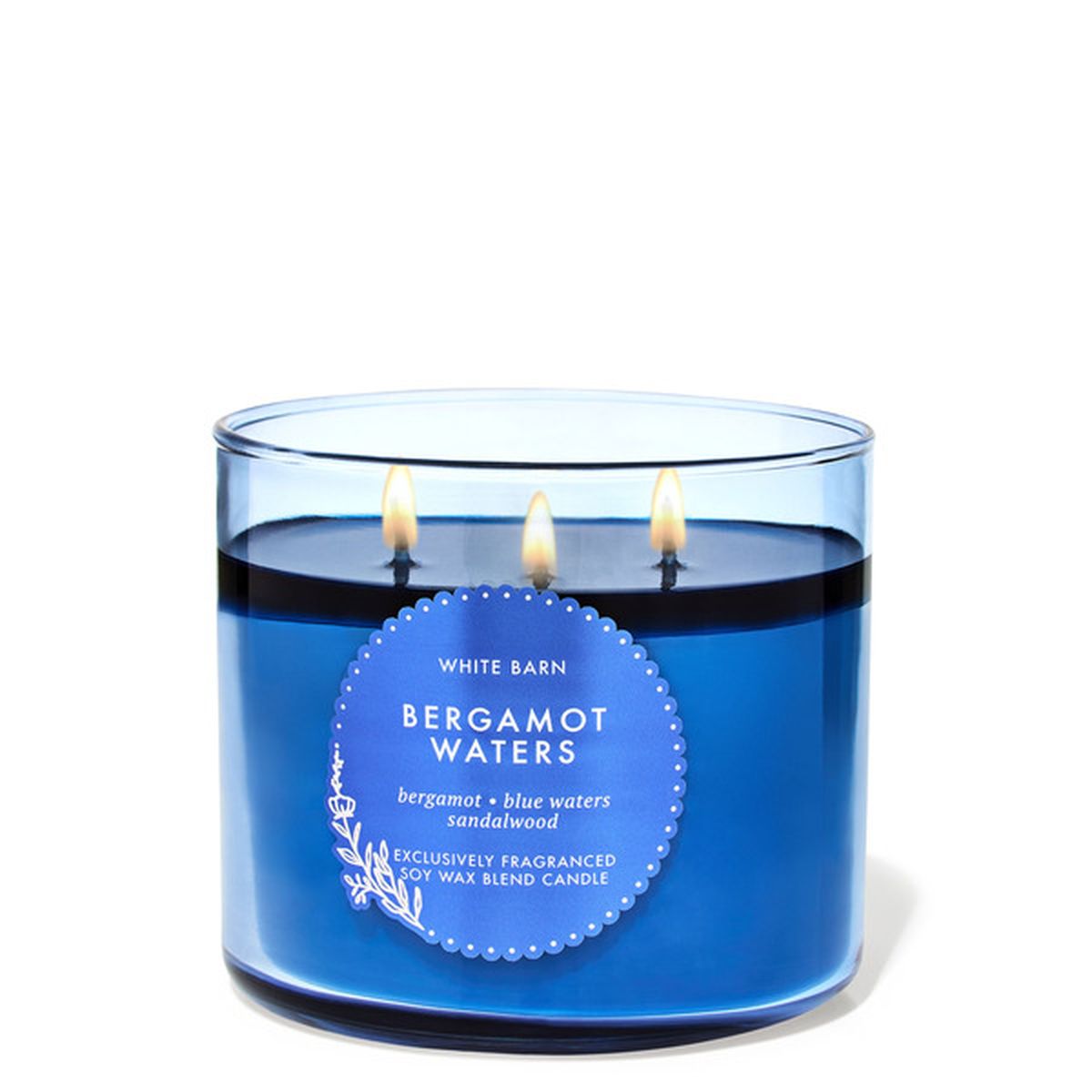 White Barn Bergamot Waters fresh aquatic scented candle